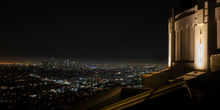 View from the Griffith Observatory over Los Angeles California