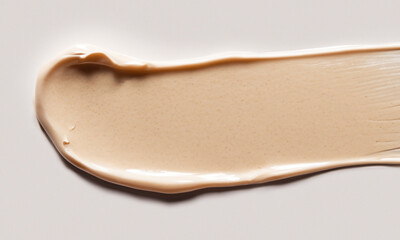 Fototapeta premium sample of cosmetic cream on light background