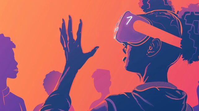 A person wearing a neurotech headband raising their hand to participate in a group discussion on the role of values in ethical decisionmaking..