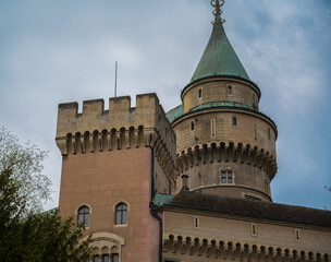 Fototapeta premium Bojnice Castle. Gothic and Renaissance architecture. Slovakia.