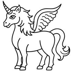 T-shirt Design Vector Mythical unicorn illustration design - vector art - vector illustration - premium vector - latest vector