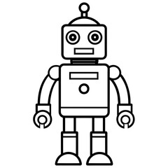 Artificial robot standing  - Vector - Vector art - Vector illustration - Vector design - Latest Vector - Ultimate Vector - Premium Vector - Vector pro - Premium illustration