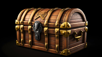 treasure Chest Pirate icon 3d