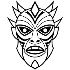 T-shirt Design Vector Modern tribal-mask-tattoo-design - Vector - Vector art - Vector illustration - Vector design - Latest Vector - Ultimate Vector - Premium Vector - Vector pro - Premiu