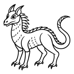 A vintage-fantastical-creature-art  - Vector - Vector art - Vector illustration - Vector design - Latest Vector - Ultimate Vector - Premium Vector - Vector pro - Premium illustration