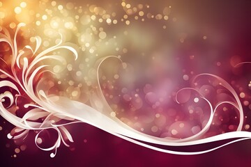 A purple and white background with a flowery design