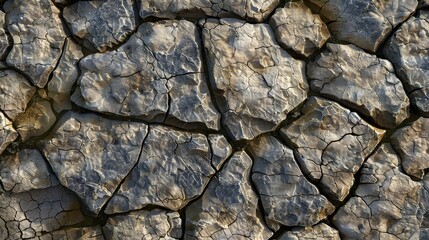 Cracked earth texture a testament to arid conditions