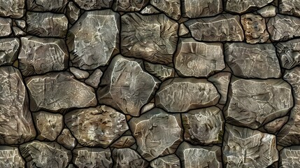 Fototapeta premium A mosaic of naturally textured stone tiles