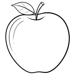apple on a white background
