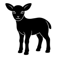 silhouette of a goat