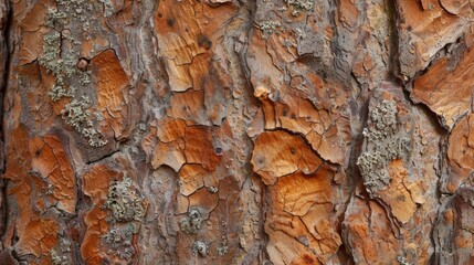 Close up of a tree trunk with brown and green paint