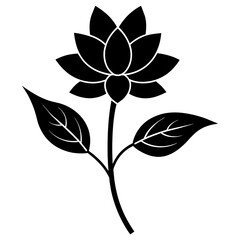 Obraz premium silhouette of a flower