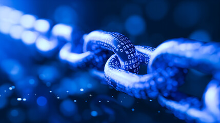 A Vision of Blockchain Technology Chain Encoded with the Language of the Digital Age.