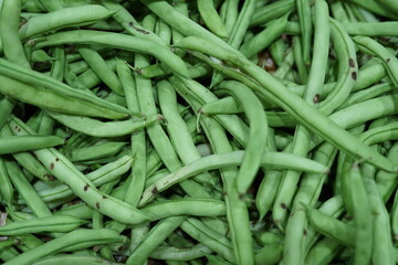 Green pod and Vegetables from Sacolão market