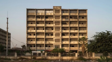 a hospital building built in the capital city Ai generated