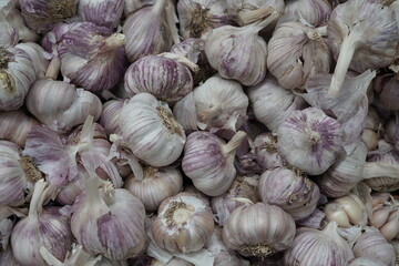 Purple Garlic Vegetables from Sacolão market