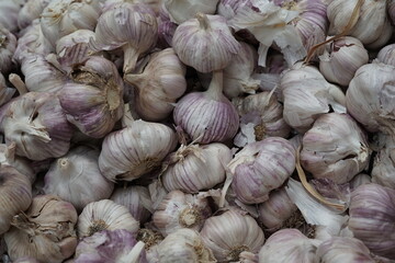 Purple Garlic Vegetables from Sacolão market