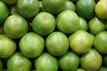 Orange green Fruits from Sacolão market