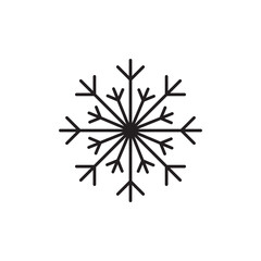 snowflake icon. sign simple flat trendy style illustration for web and app..eps
