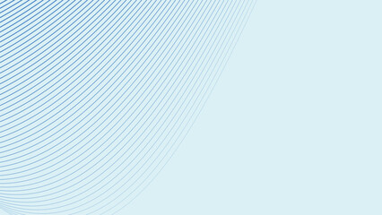 Blue oblique curved lines background vector image for backdrop or presentation