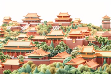 Naklejka premium 中国古建筑