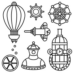 steampunk design and inventions Latest and Premium Vector Design and illustration