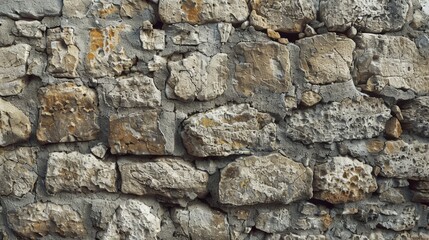 Stone wall with red fire hydrant