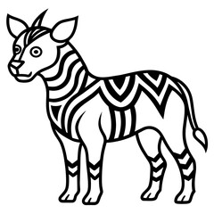zebra illustration tribal animal patterns Latest and Premium Vector Design and illustration