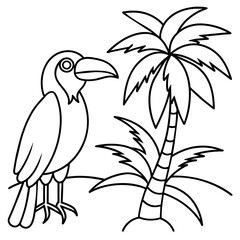 tropical bird paradise Latest and Premium Vector Design and illustration