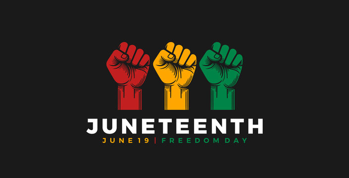 The Juneteenth, June 19. Freedom day. Vector illustration. 