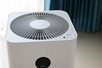 air purifier technology clean dust pm 2.5 in living room inside home for healthy care of...