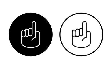 Hand icon set. hand vector icon, palm,click
