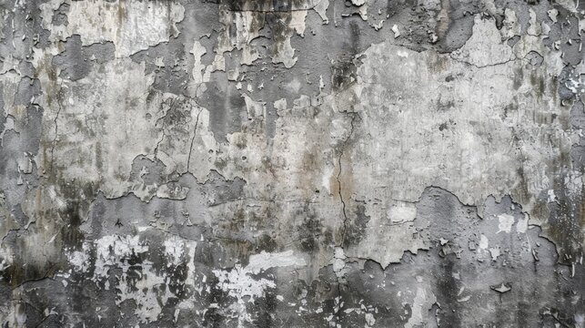 Wall with Chipped Paint and Fire Hydrant