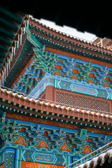 Obraz premium the roof of the chinese temple