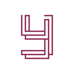 Monogram Y. Design vector Y logo. Monogram initial letter mark Y logo design. Monogram design vector logo. Monogram initial letter mark Y logo design. Simple Y monogram. Monogram Y design logo
