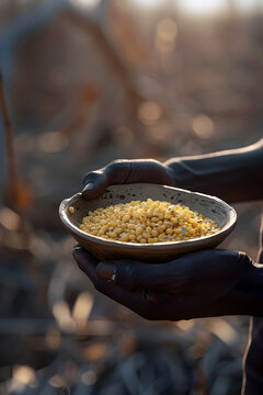 Serving Meager Meal in Isolated Community Grappling with Malnutrition's Dire Consequences