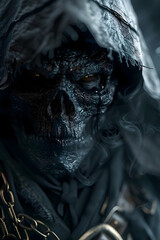 The Grim Buccaneer Rises from the Depths of the Abyss,a Midnight Plunderer Whose Shadowy Presence Strikes Fear into the Hearts of All Who Sail the