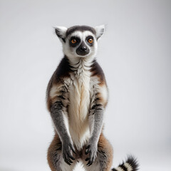 Fototapeta premium Wild animal full body photo on isolated white background