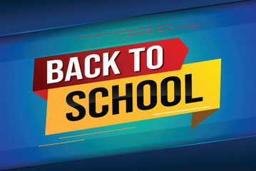 back to school word concept vector illustration with modern 3d style for store big sale landing page template ui web mobile app poster banner flyer background gift card coupon label wallpaper

