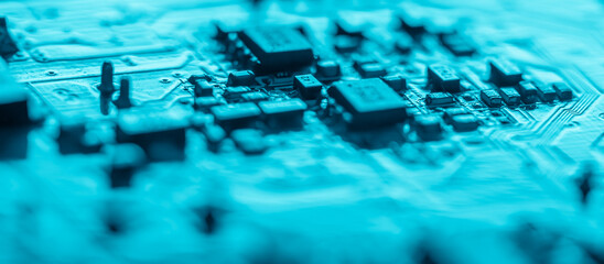 Abstract,close up of Mainboard Electronic background.
(logic board,cpu motherboard,circuit,system board,mobo)