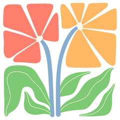 Abstract Groovy Flower