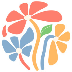 Abstract Groovy Flower