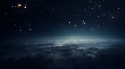 Digital dark scene with small stars abstract graphic poster web page PPT background