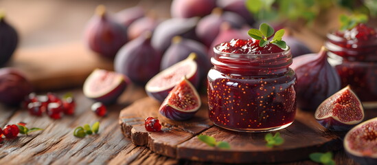 figs jam. canning and storage of fruit. cheese jam