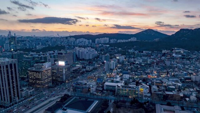 Hyper-lapse video sketch of Seoul, South Korea