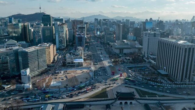 Hyper-lapse video sketch of Seoul, South Korea