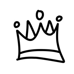 hand drawn doodle crown