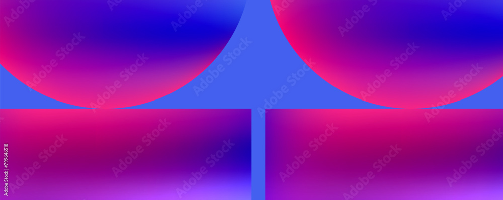 Poster a vibrant abstract background featuring a symmetrical triangle in shades of purple, violet, pink, an