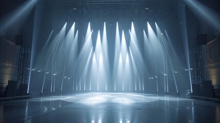 Bright lights illuminate the stage, igniting anticipation in the hearts of spectators