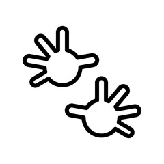 Obraz premium Finger icon Template